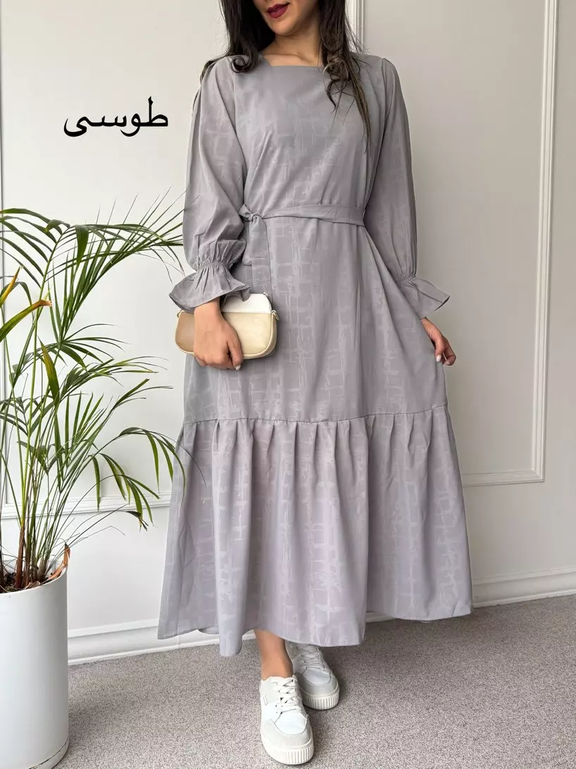 پیراهن حریر آستردار دنیز